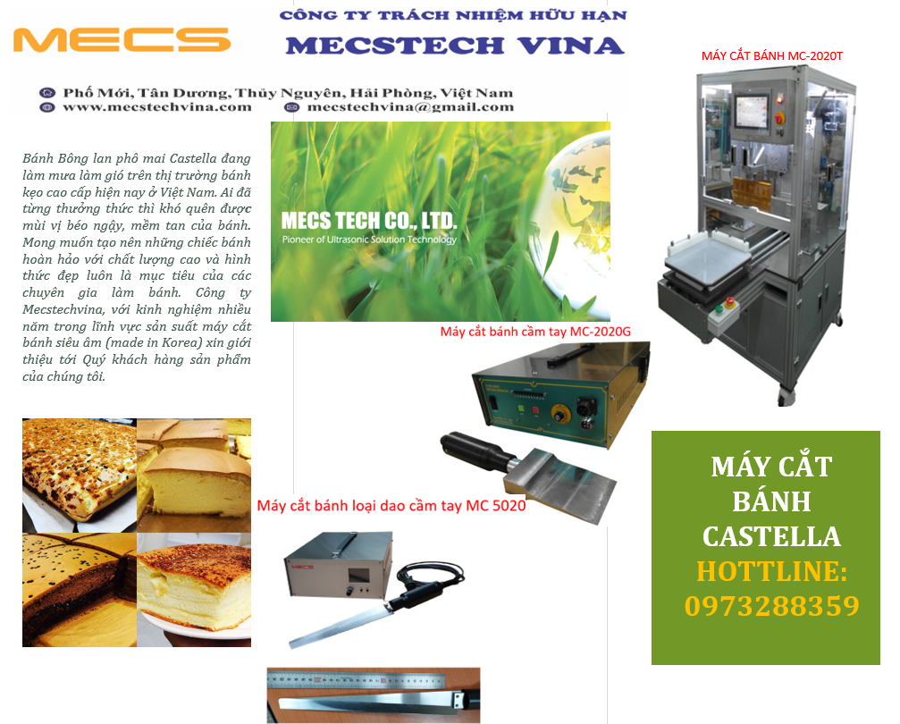 Máy cắt bánh Castella